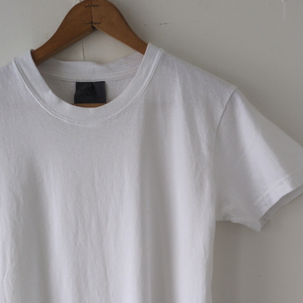 Naked & Famous Denim Women's Heavyweight Cotton Crew Tee - White Size Small - Picture 3 of 9